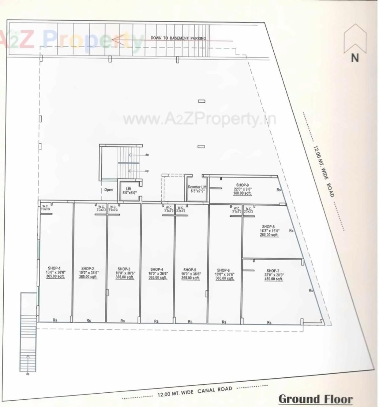 Layout of real estate project Business Edifice located at Rajkot, Rajkot, Gujarat