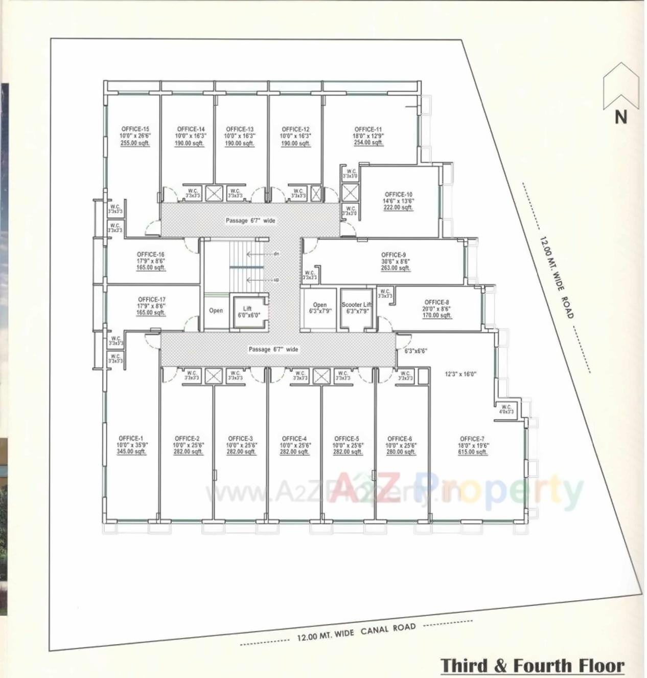 Layout of real estate project Business Edifice located at Rajkot, Rajkot, Gujarat