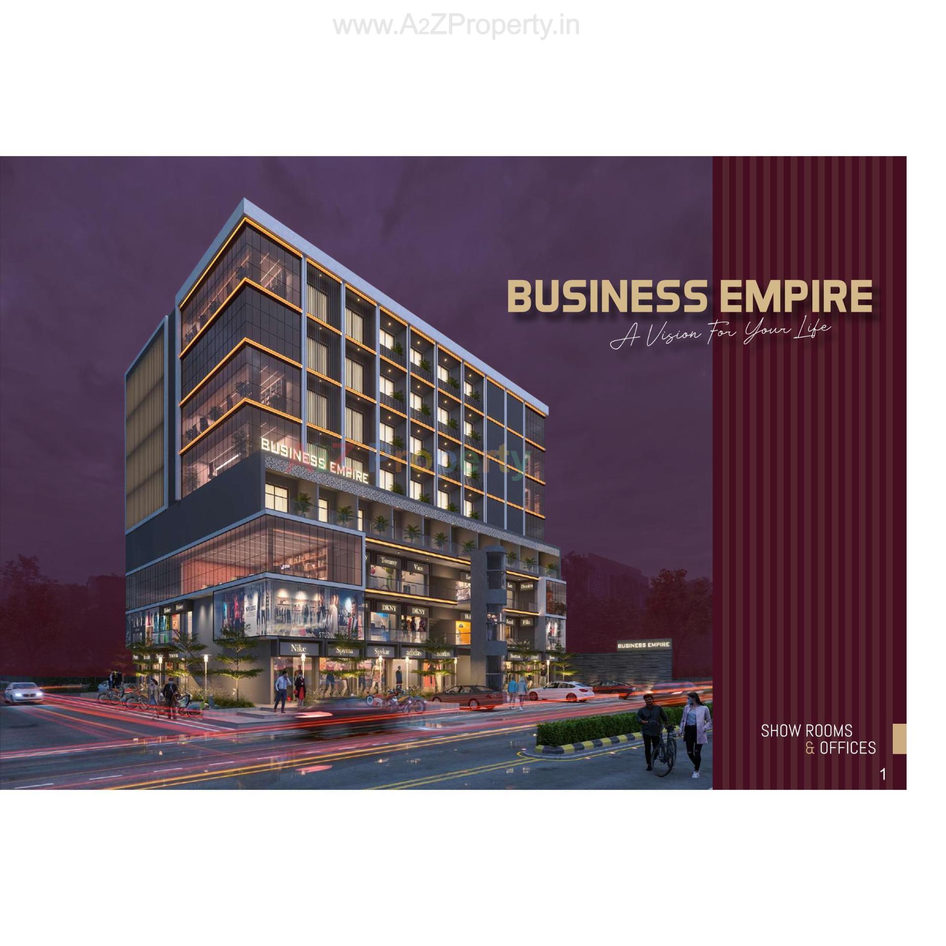 3D Elevation of real estate project Business Empire located at Kothariya, Rajkot, Gujarat