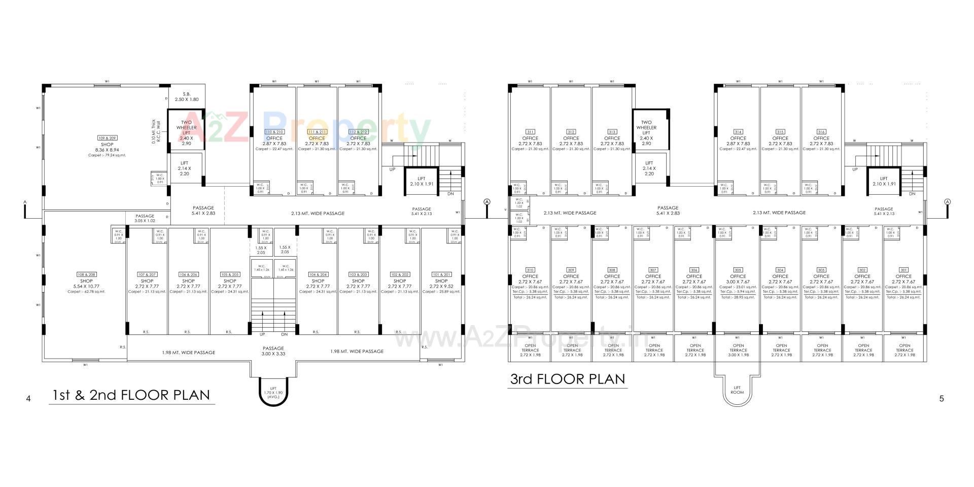 Layout of real estate project Business Empire located at Kothariya, Rajkot, Gujarat