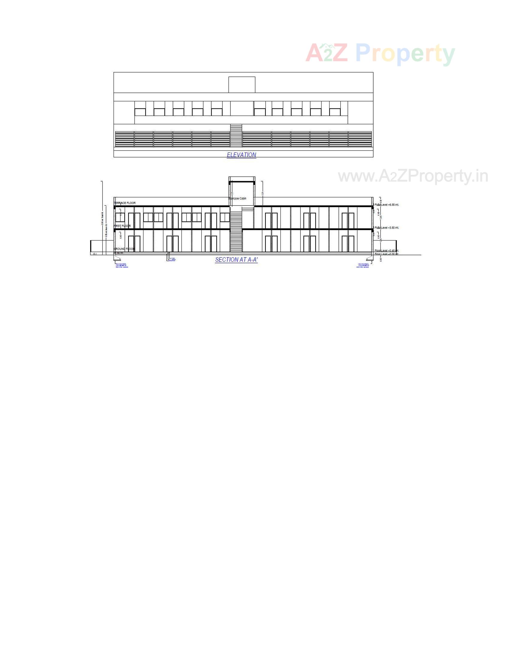 Layout of real estate project Business Market located at Raiya, Rajkot, Gujarat