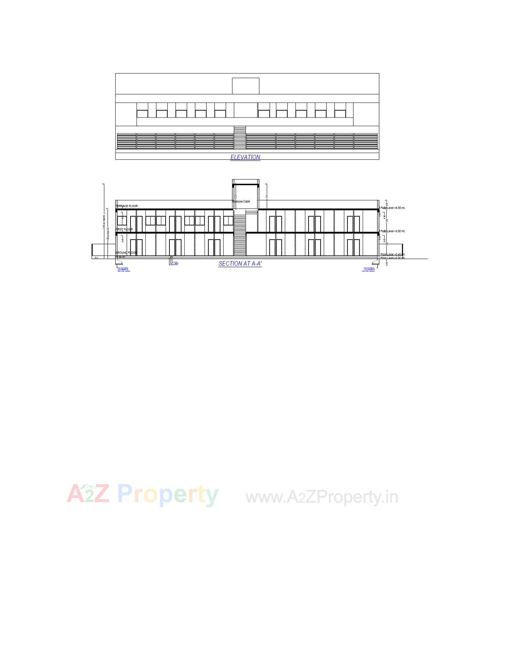 Layout of real estate project Business Market located at Raiya, Rajkot, Gujarat