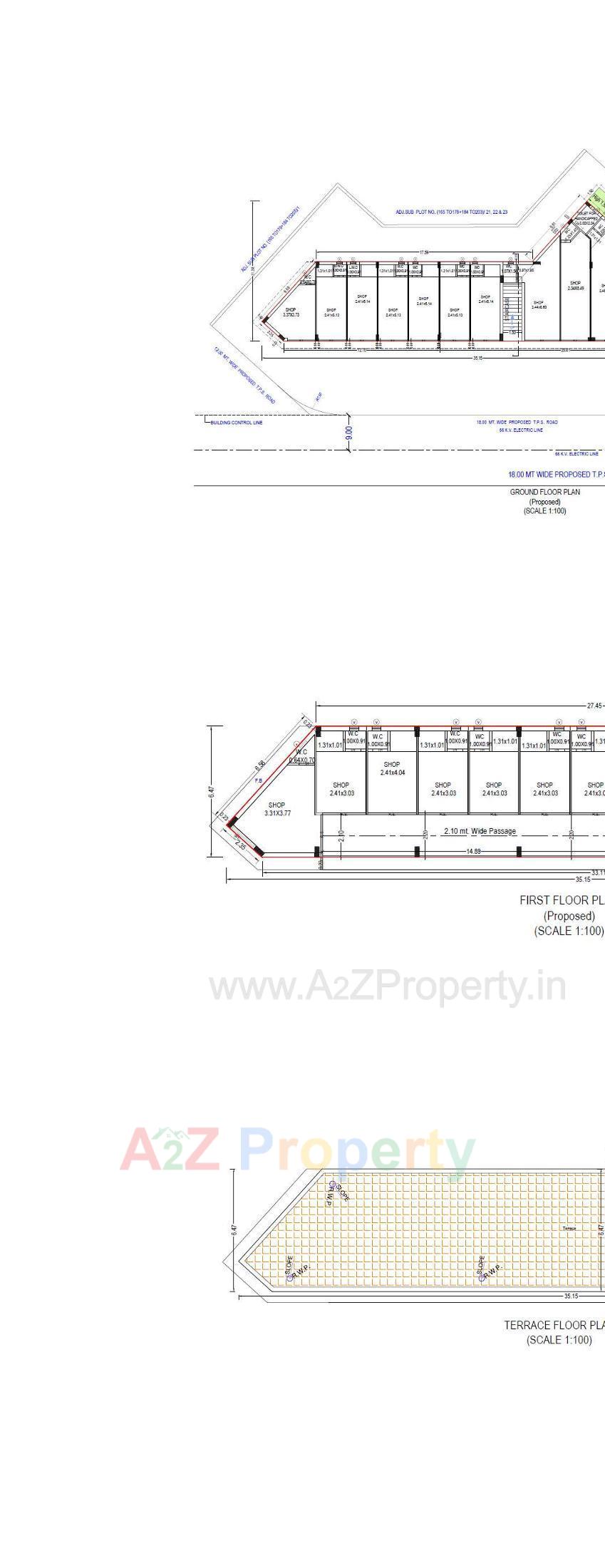 Layout of real estate project Business Plaza located at Manharpur, Rajkot, Gujarat