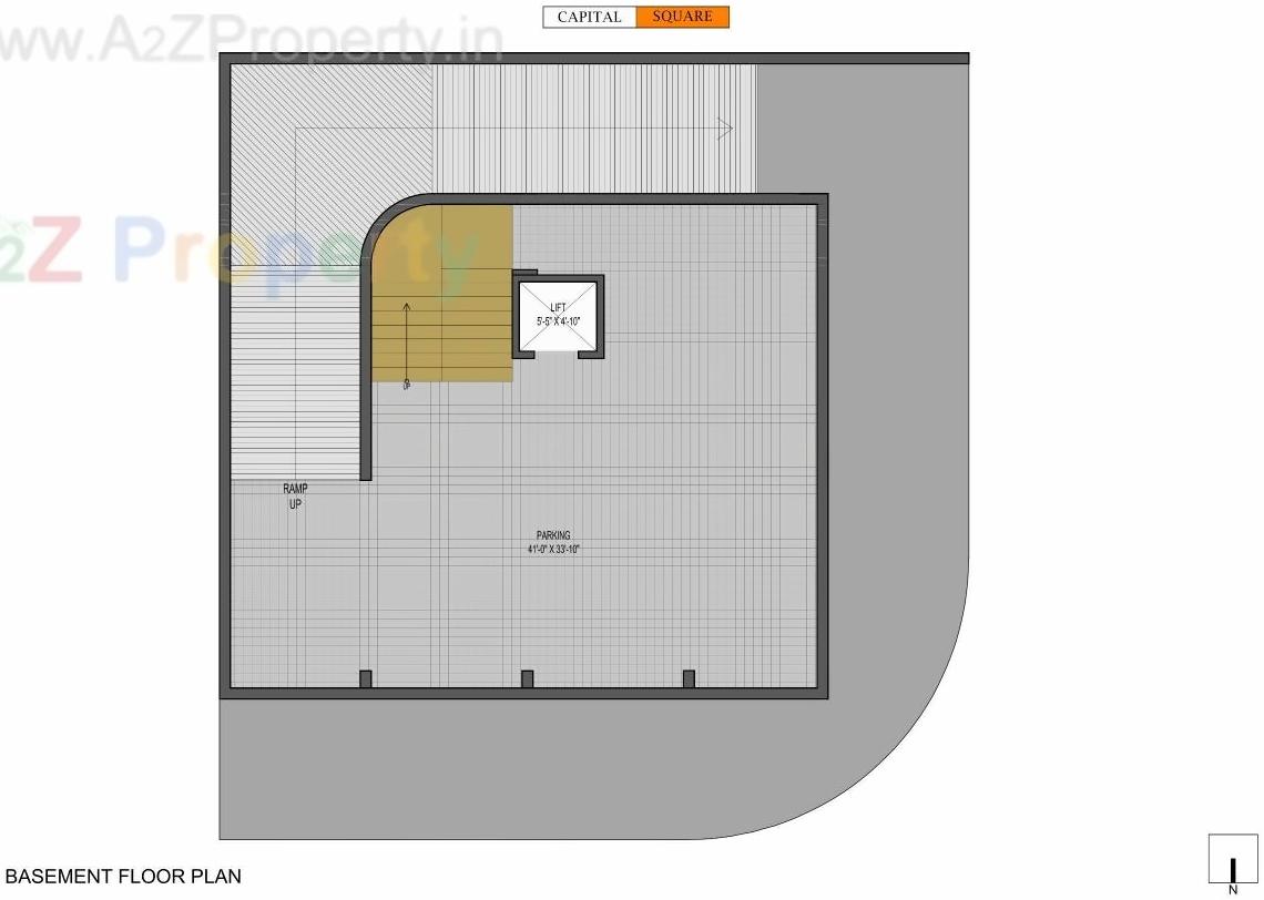 Layout of real estate project Capital Square located at City, Rajkot, Gujarat