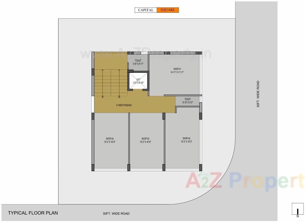 Layout of real estate project Capital Square located at City, Rajkot, Gujarat