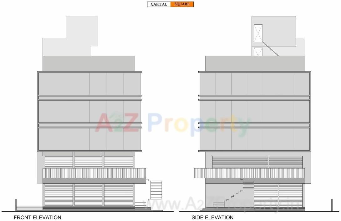 Layout of real estate project Capital Square located at City, Rajkot, Gujarat
