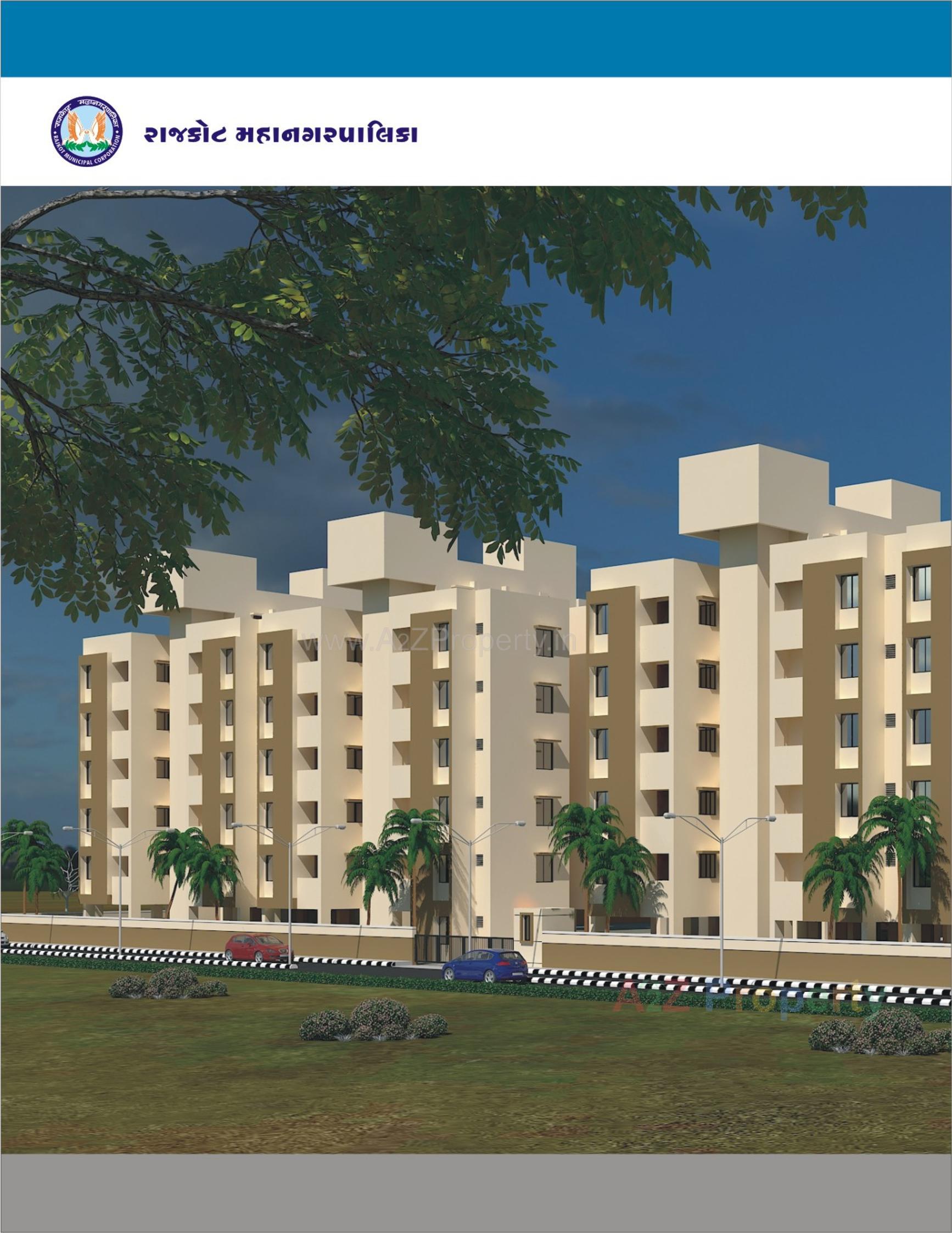 3D Elevation of real estate project Central Package  Fp 12b located at Rajkot, Rajkot, Gujarat