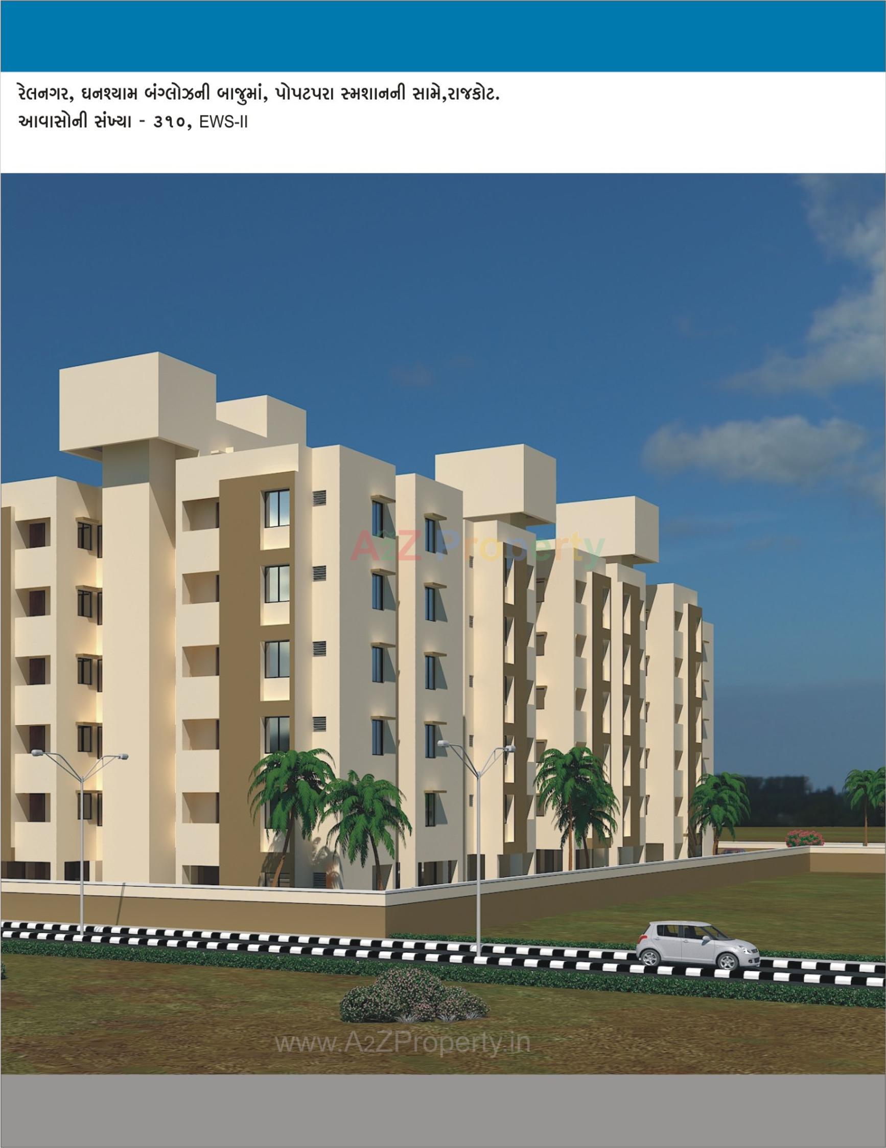 3D Elevation of real estate project Central Package  Fp 12b located at Rajkot, Rajkot, Gujarat