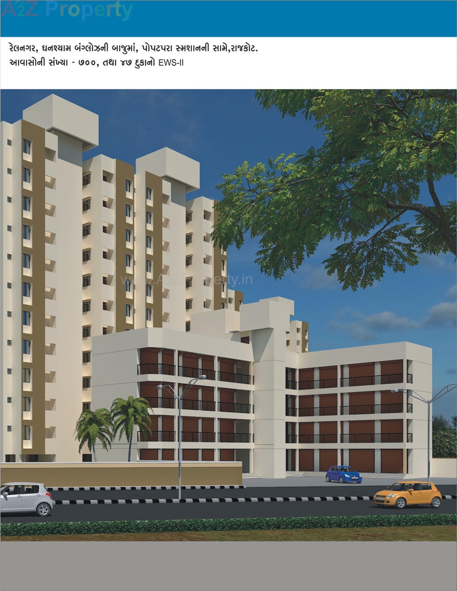 3D Elevation of real estate project Central Zone Package  Fp 12a located at Rajkot, Rajkot, Gujarat