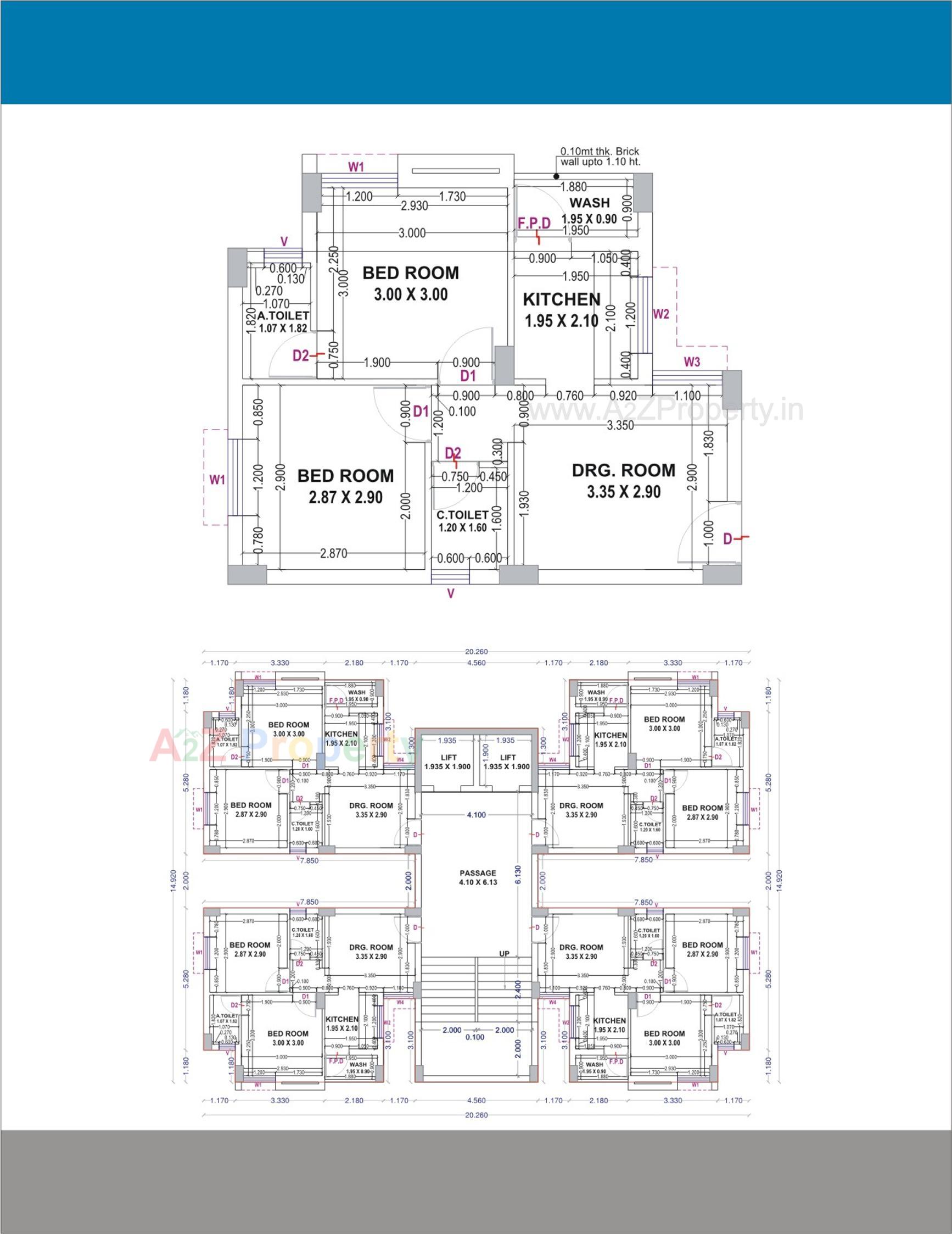 Layout of real estate project Central Zone Package  Fp 12a located at Rajkot, Rajkot, Gujarat