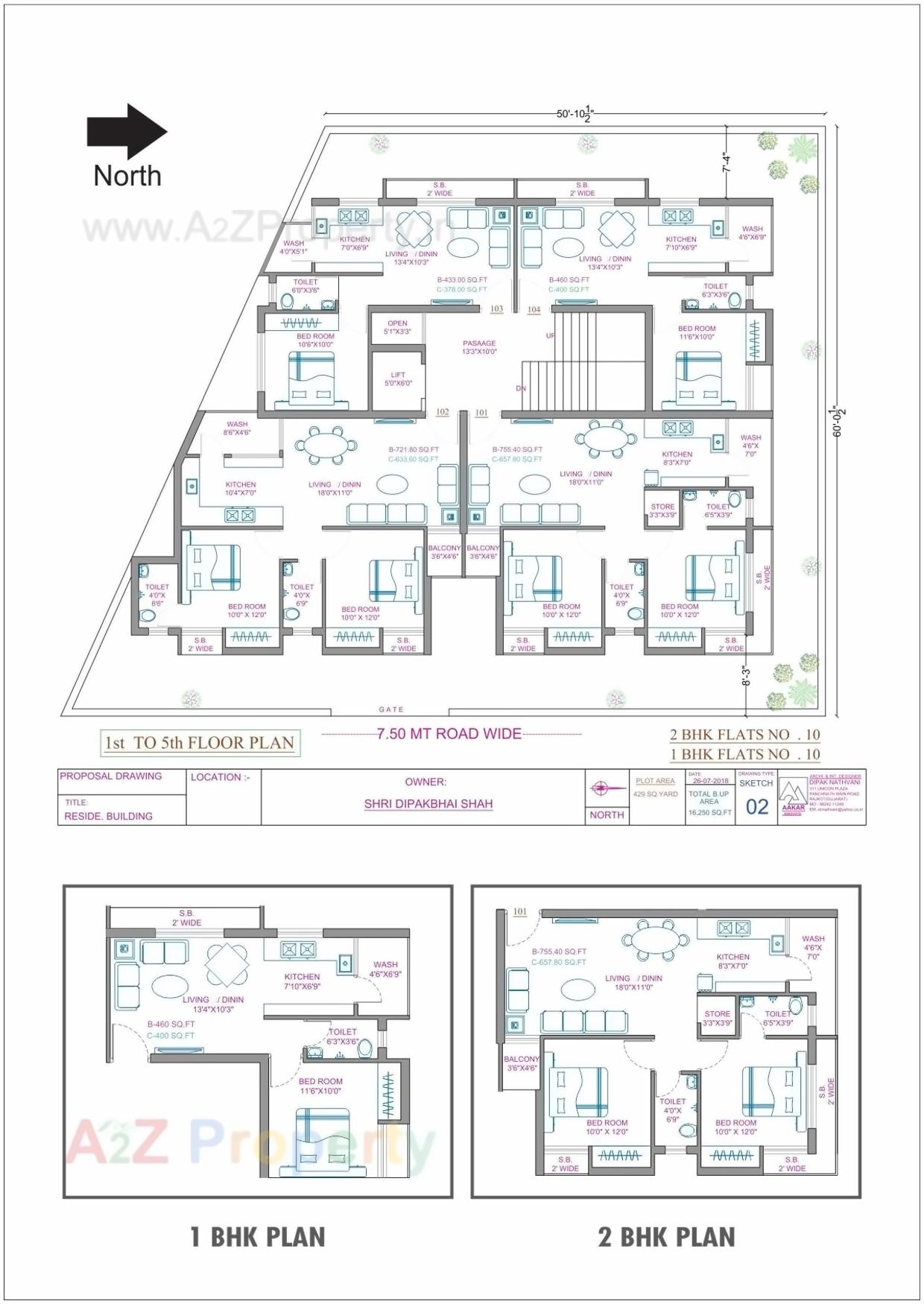 Layout of real estate project Chaitanya located at Kangashiyali, Rajkot, Gujarat