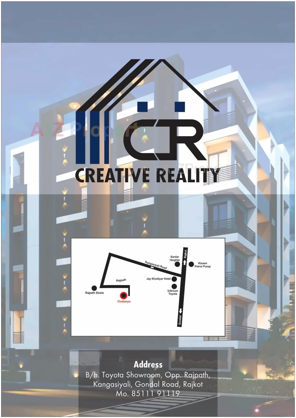 3D Elevation of real estate project Chaitanya located at Kangashiyali, Rajkot, Gujarat