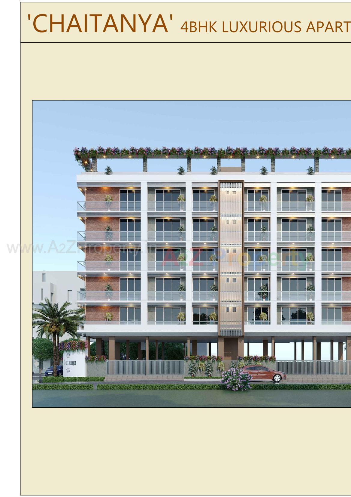 3D Elevation of real estate project Chaitanya located at Mavdi, Rajkot, Gujarat