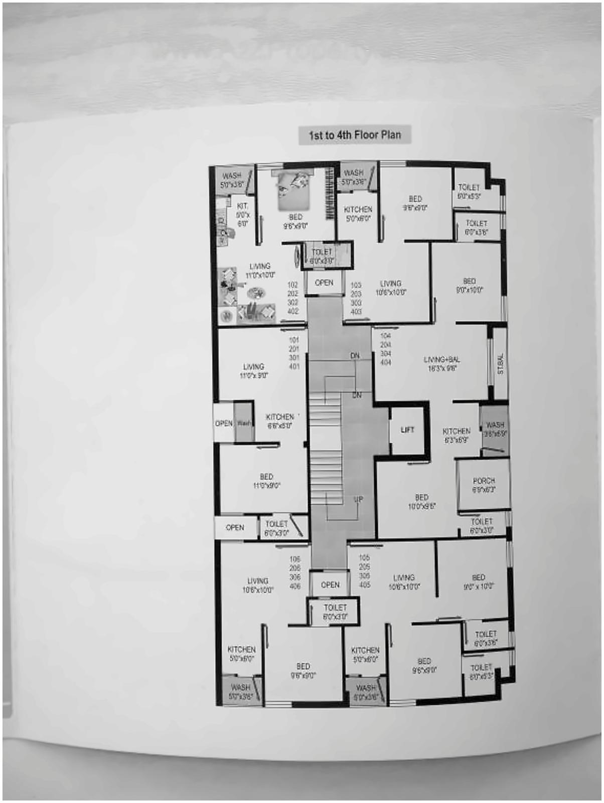 Layout of real estate project City Center located at Gondal, Rajkot, Gujarat