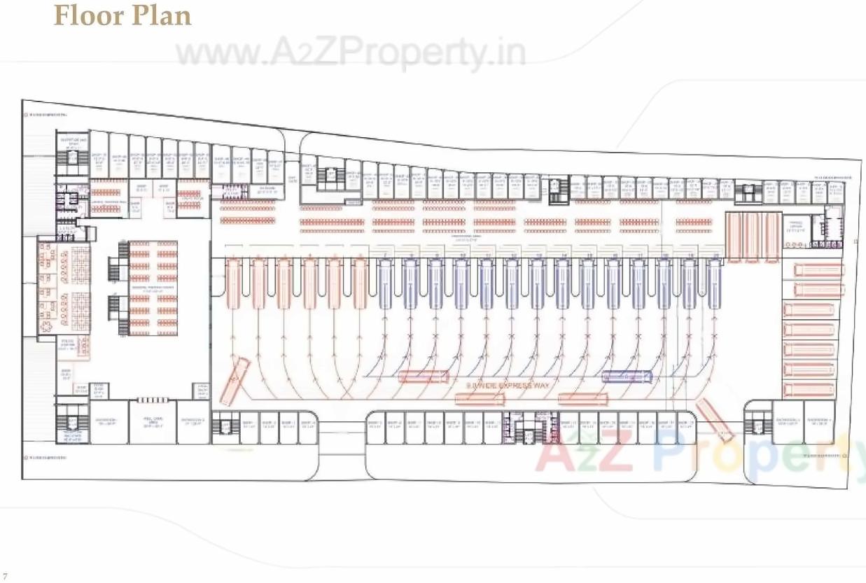 Layout of real estate project City Center located at Rajkot, Rajkot, Gujarat