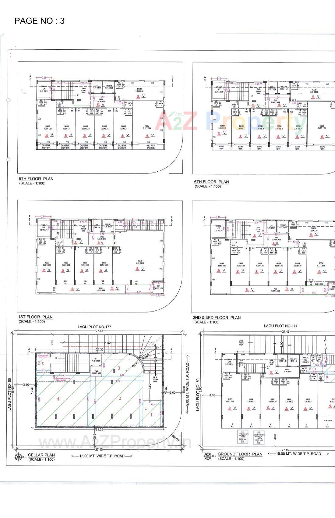 Layout of real estate project City Empire located at Nanamava, Rajkot, Gujarat
