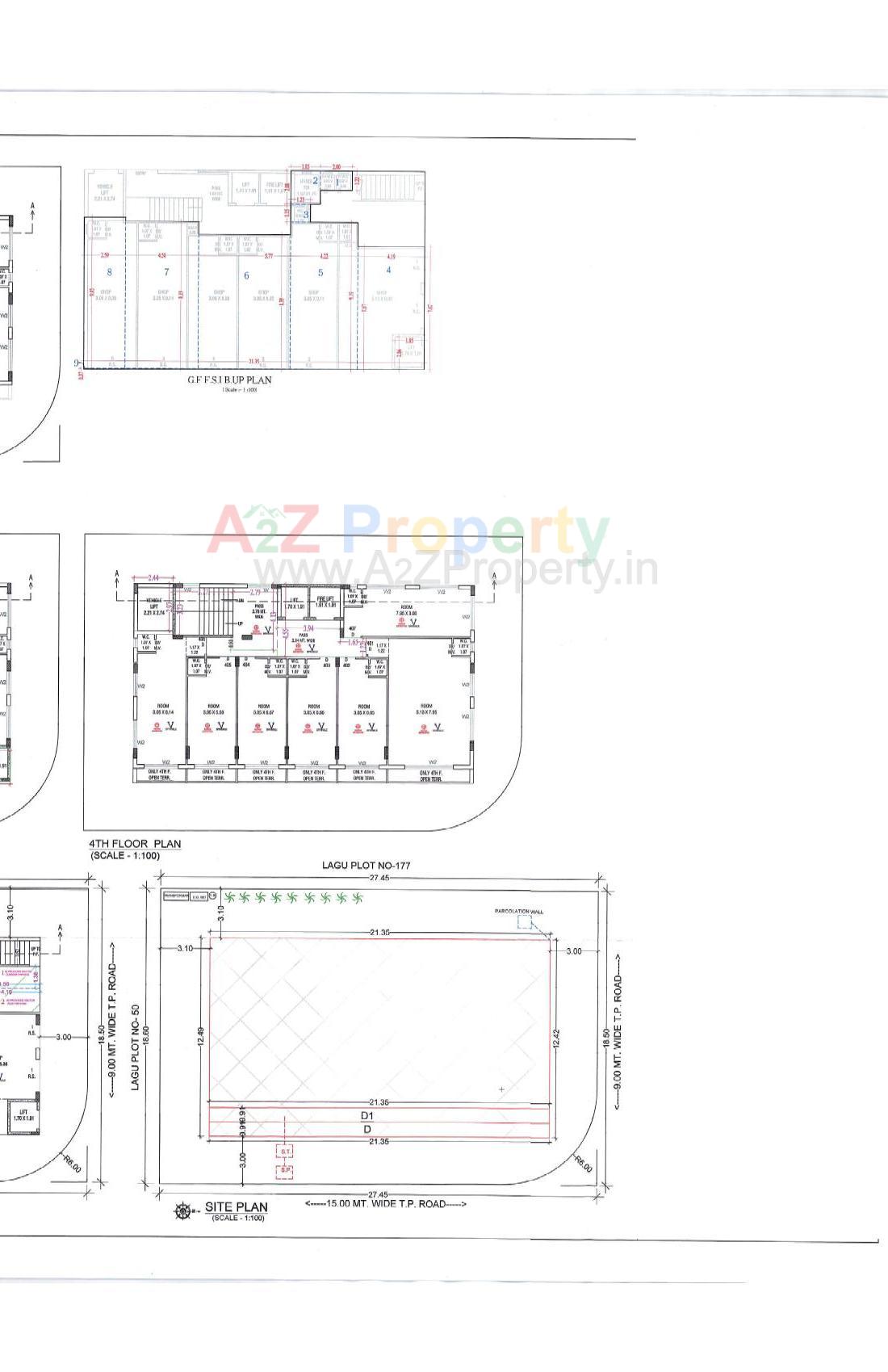Layout of real estate project City Empire located at Nanamava, Rajkot, Gujarat