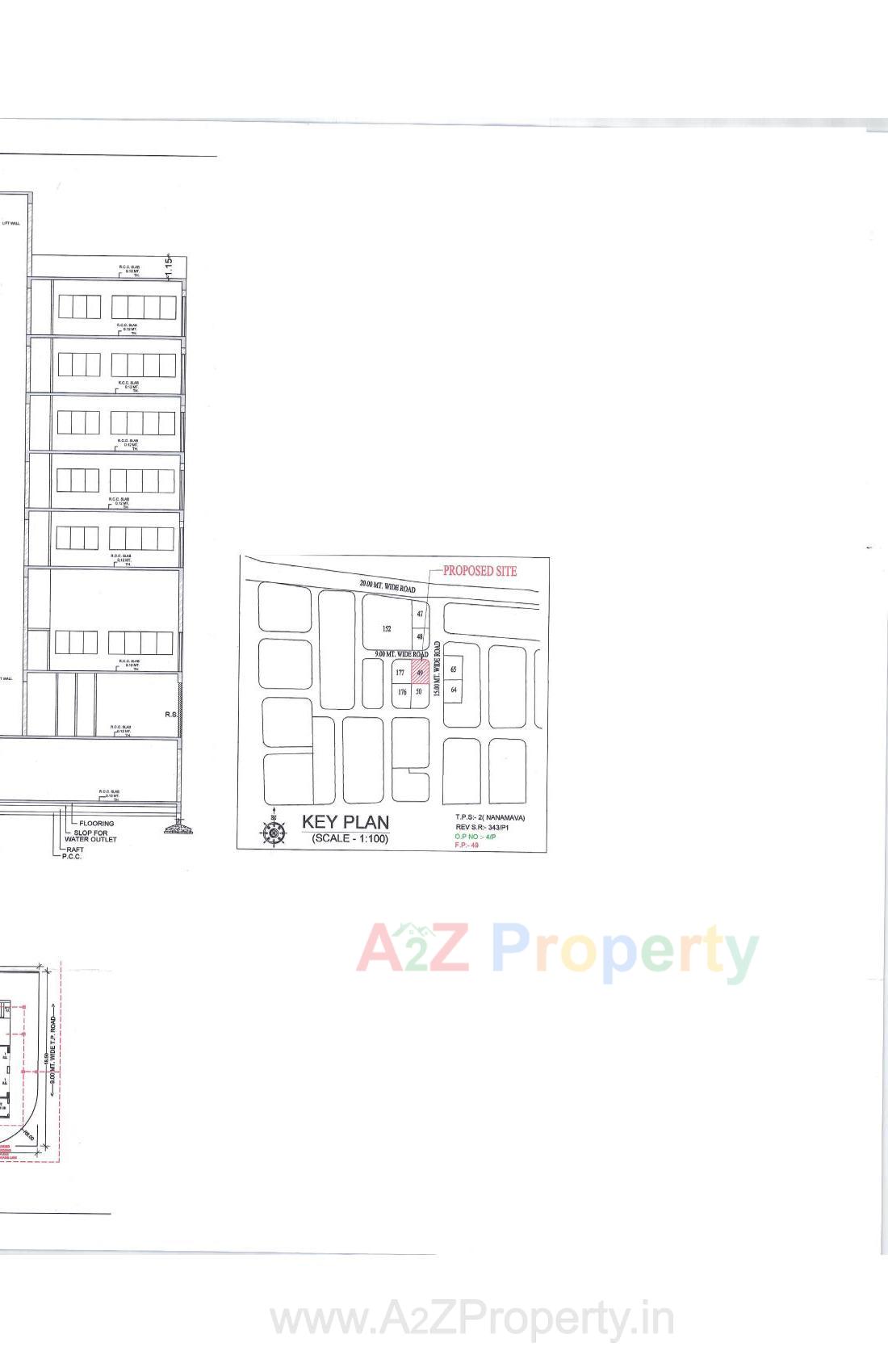 Layout of real estate project City Empire located at Nanamava, Rajkot, Gujarat