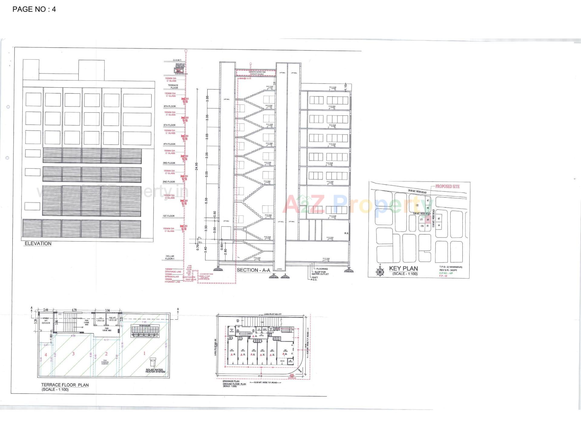 Layout of real estate project City Empire located at Nanamava, Rajkot, Gujarat