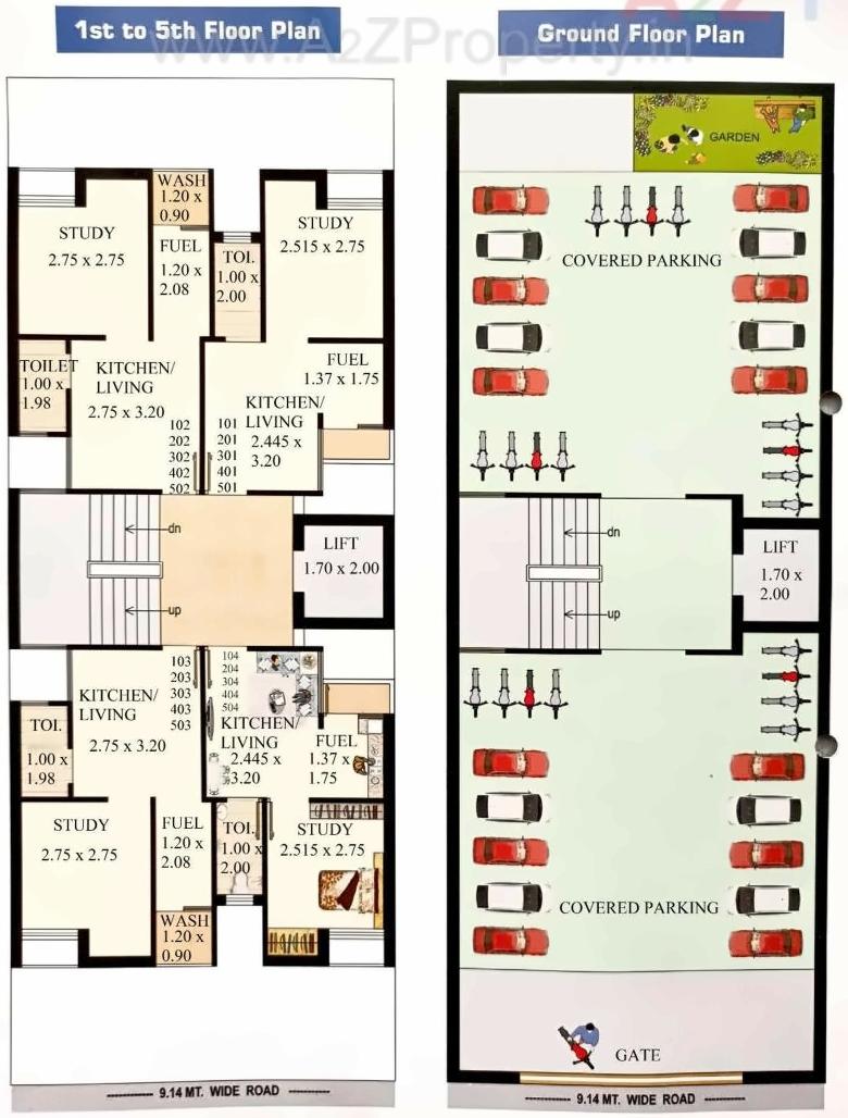 Layout of real estate project City Icon located at Mavdi, Rajkot, Gujarat