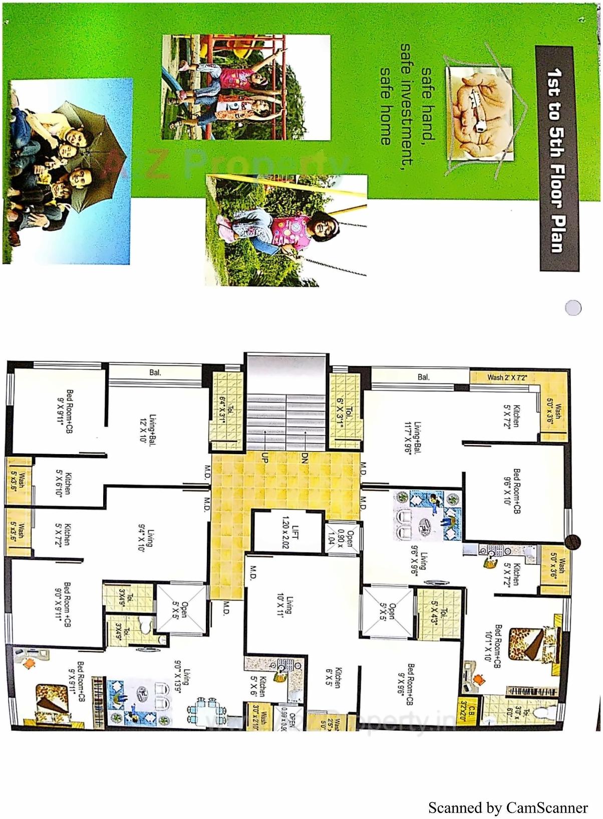 Layout of real estate project City Nest located at Rajkot, Rajkot, Gujarat
