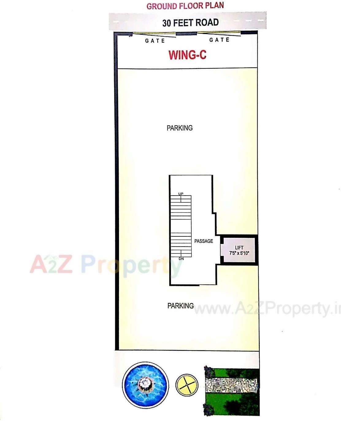 Layout of real estate project City One World located at Rajkot, Rajkot, Gujarat