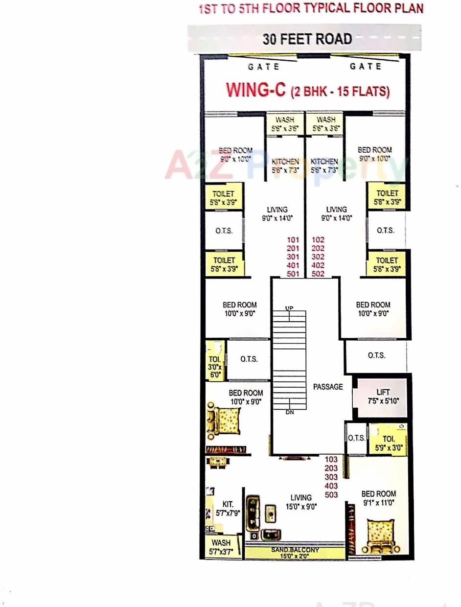 Layout of real estate project City One World located at Rajkot, Rajkot, Gujarat