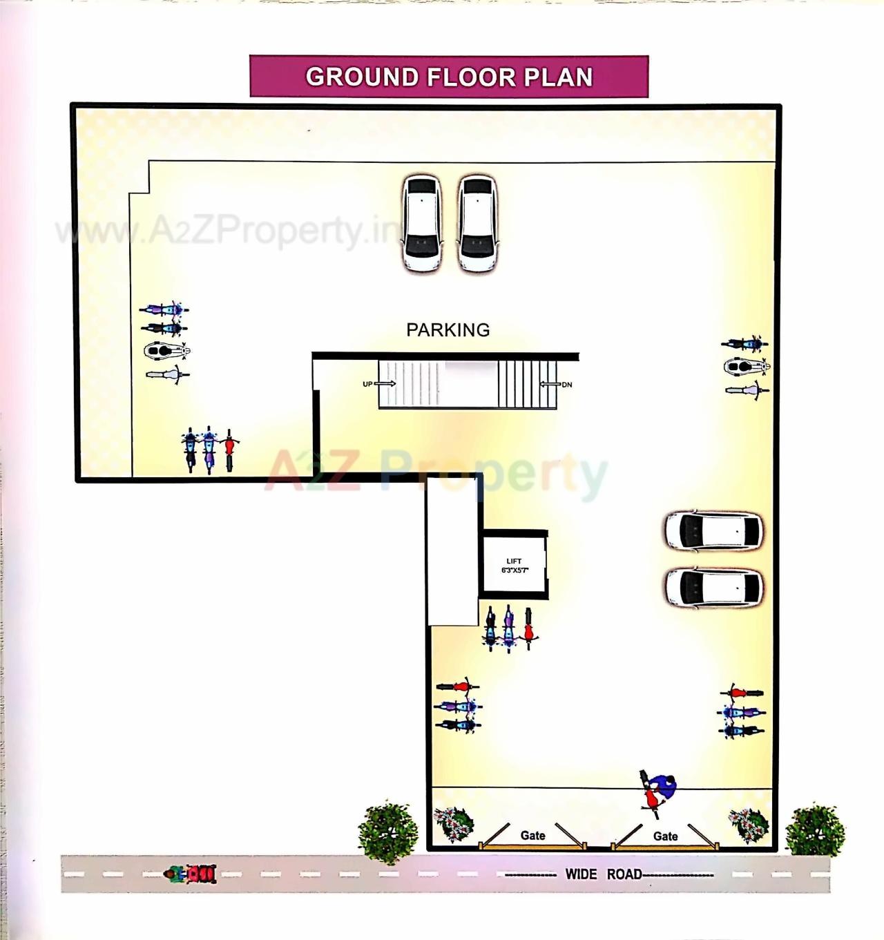 Layout of real estate project City Sanidhya located at Mavdi, Rajkot, Gujarat
