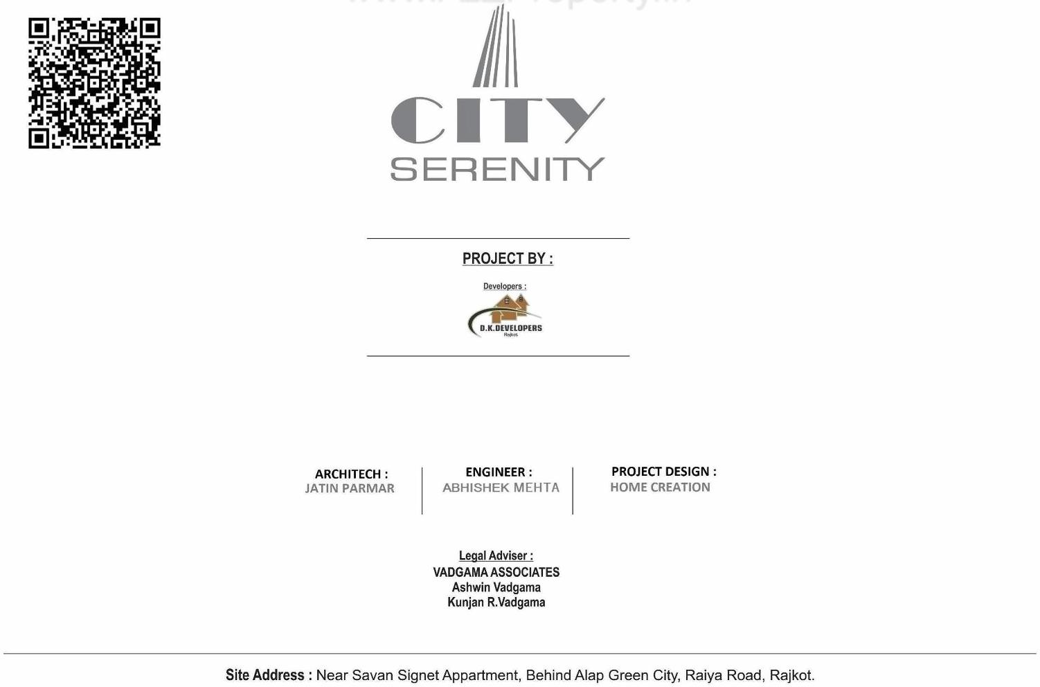  of real estate project City Serenity located at Raiya, Rajkot, Gujarat