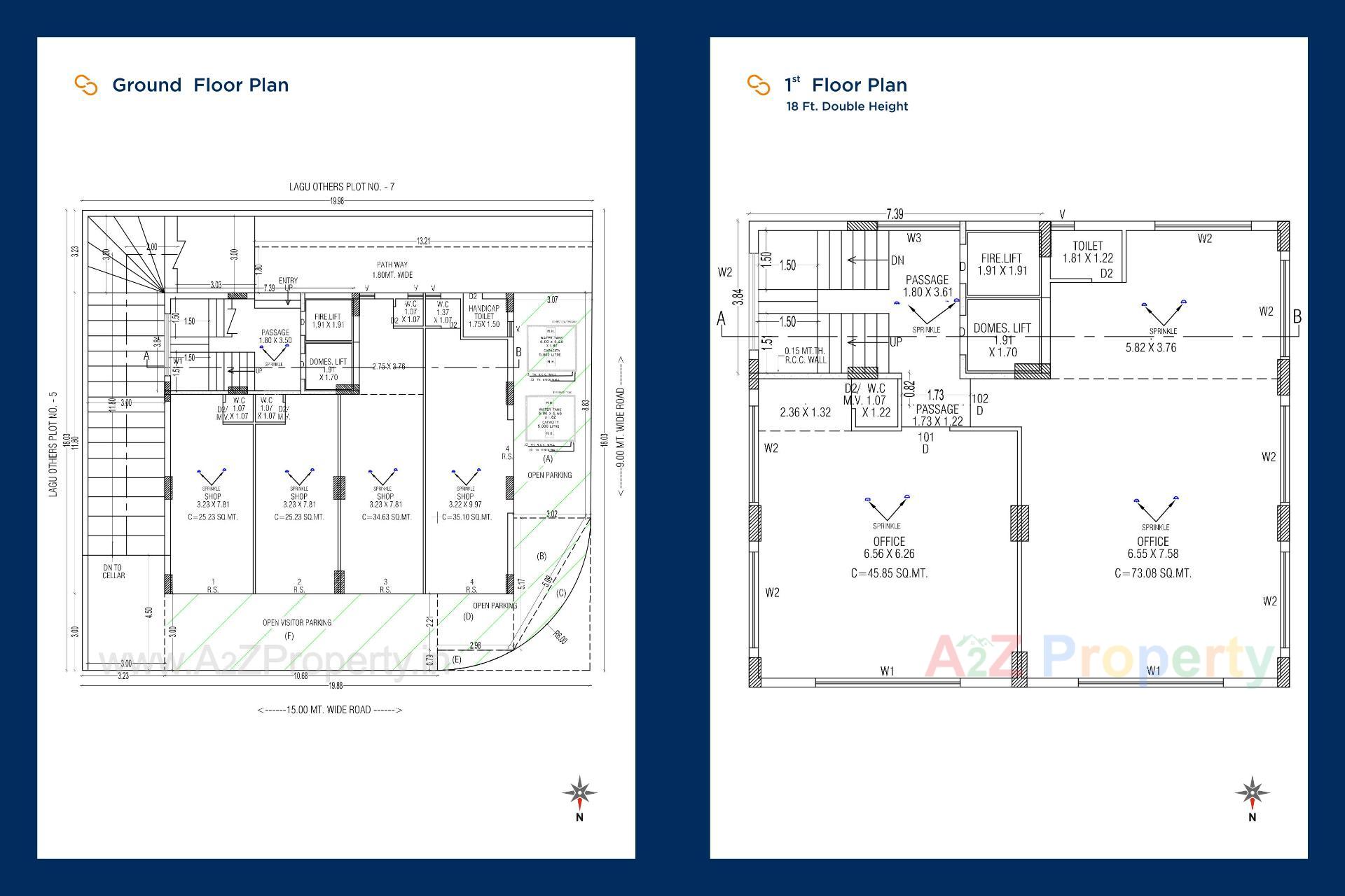 Layout of real estate project City Square located at Rajkot, Rajkot, Gujarat