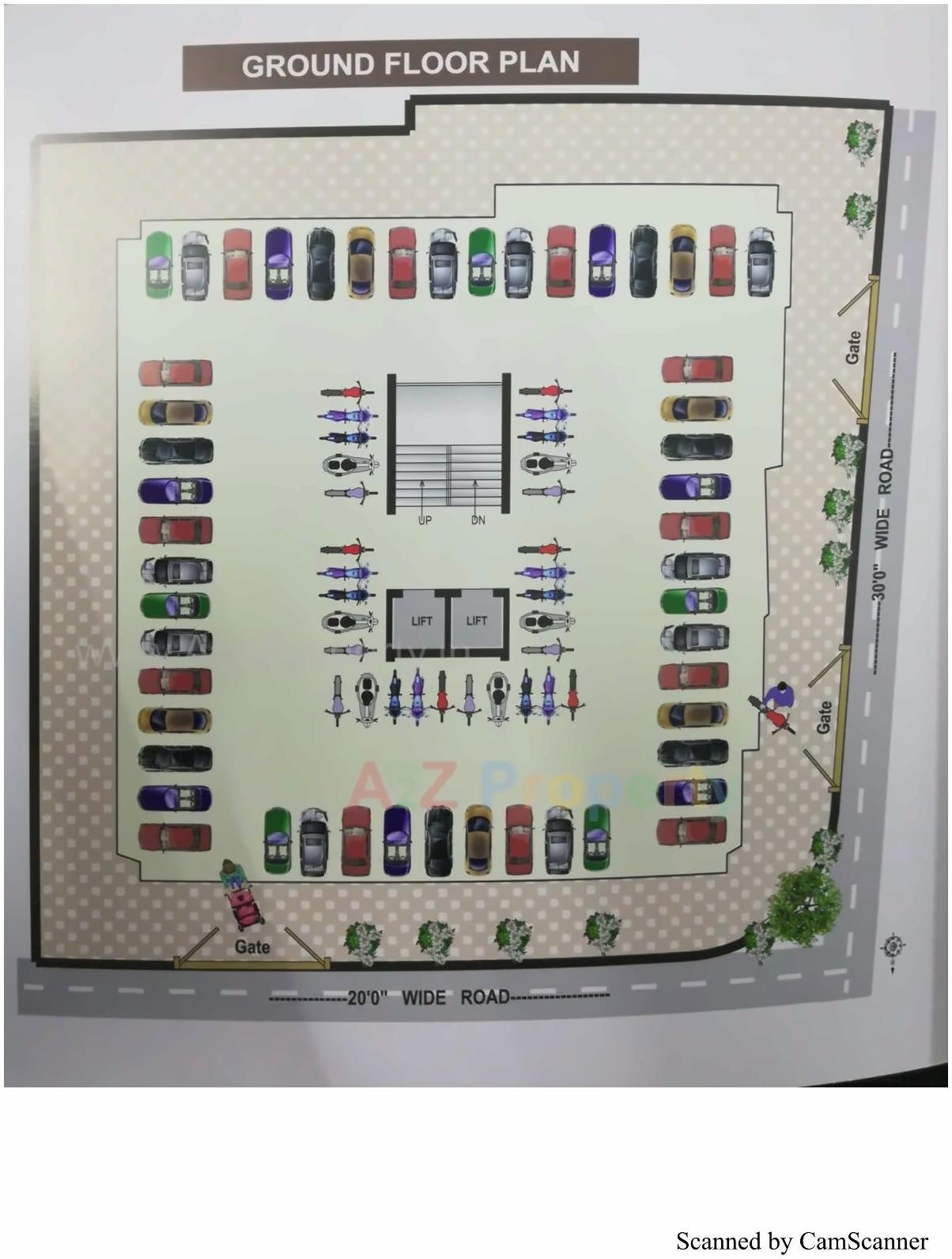 Layout of real estate project City Star located at Mavdi, Rajkot, Gujarat