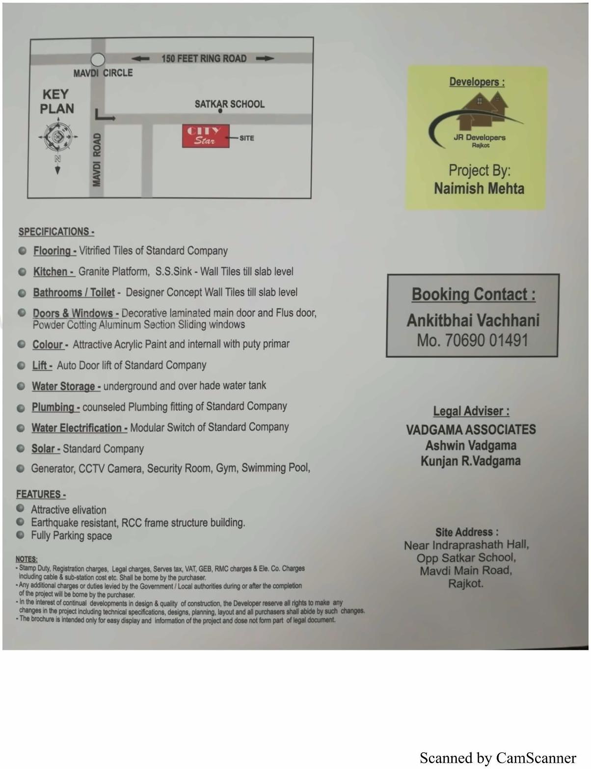  of real estate project City Star located at Mavdi, Rajkot, Gujarat