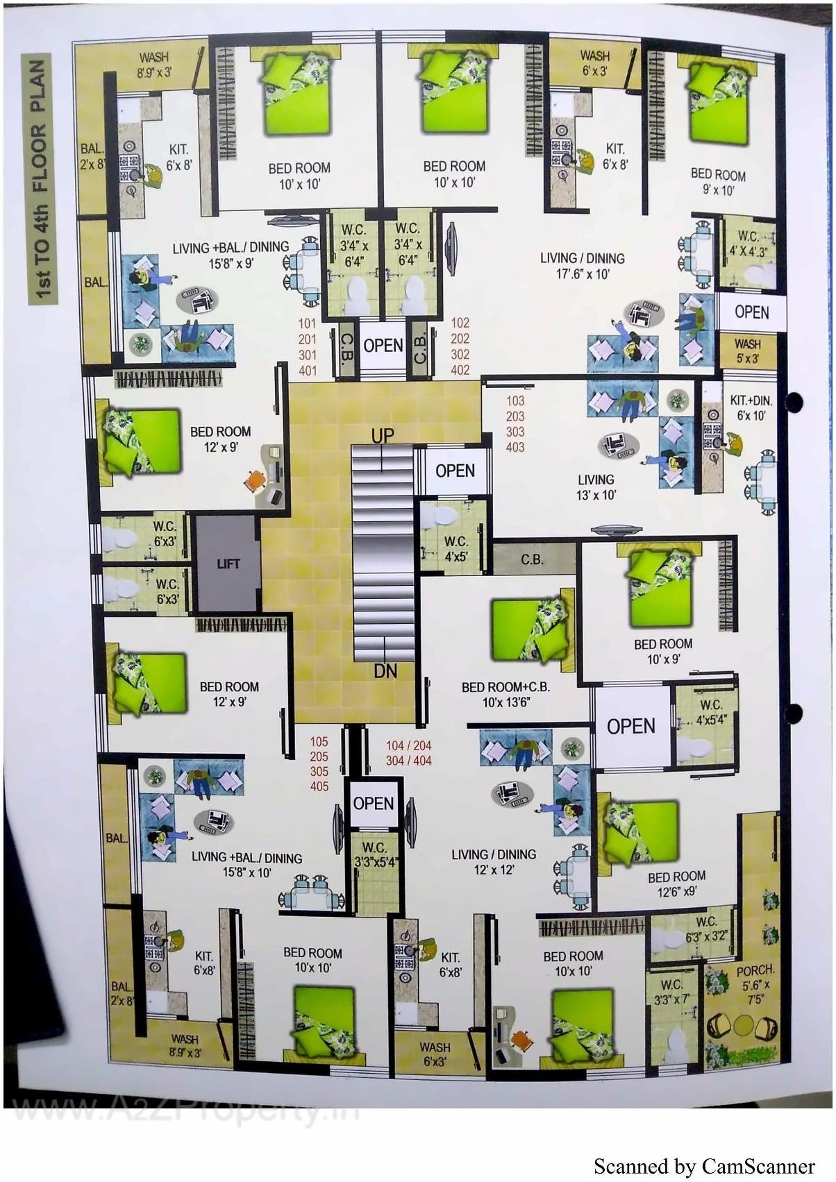 Layout of real estate project City Villa located at Rajkot, Rajkot, Gujarat