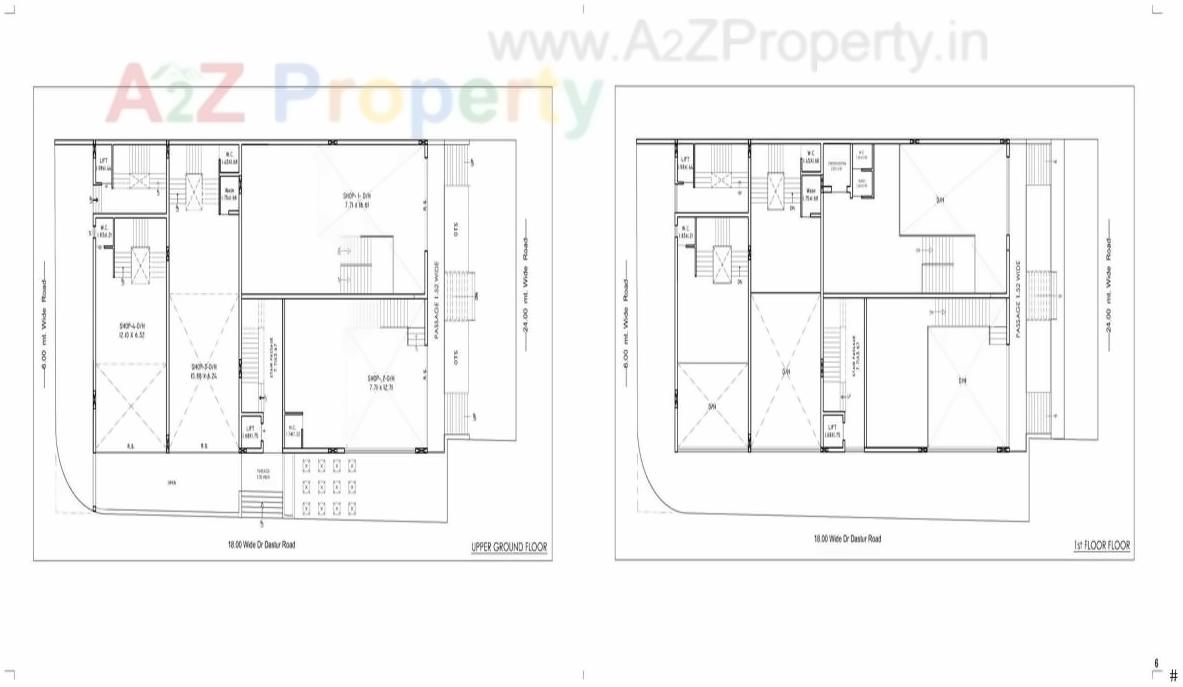 Layout of real estate project Classic Gem located at Rajkot, Rajkot, Gujarat