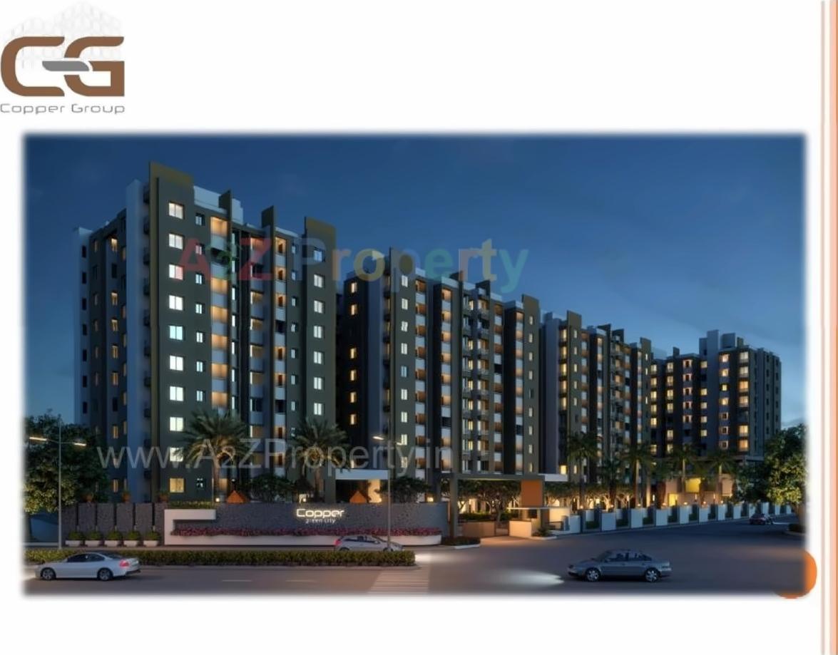 3D Elevation of real estate project Copper Green City located at Rajkot, Rajkot, Gujarat
