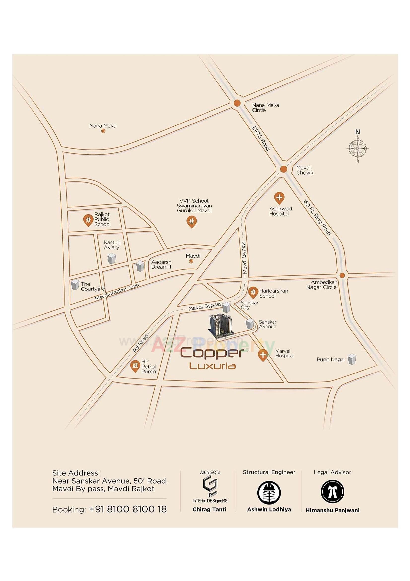  of real estate project Copper Luxuria located at Mavdi, Rajkot, Gujarat