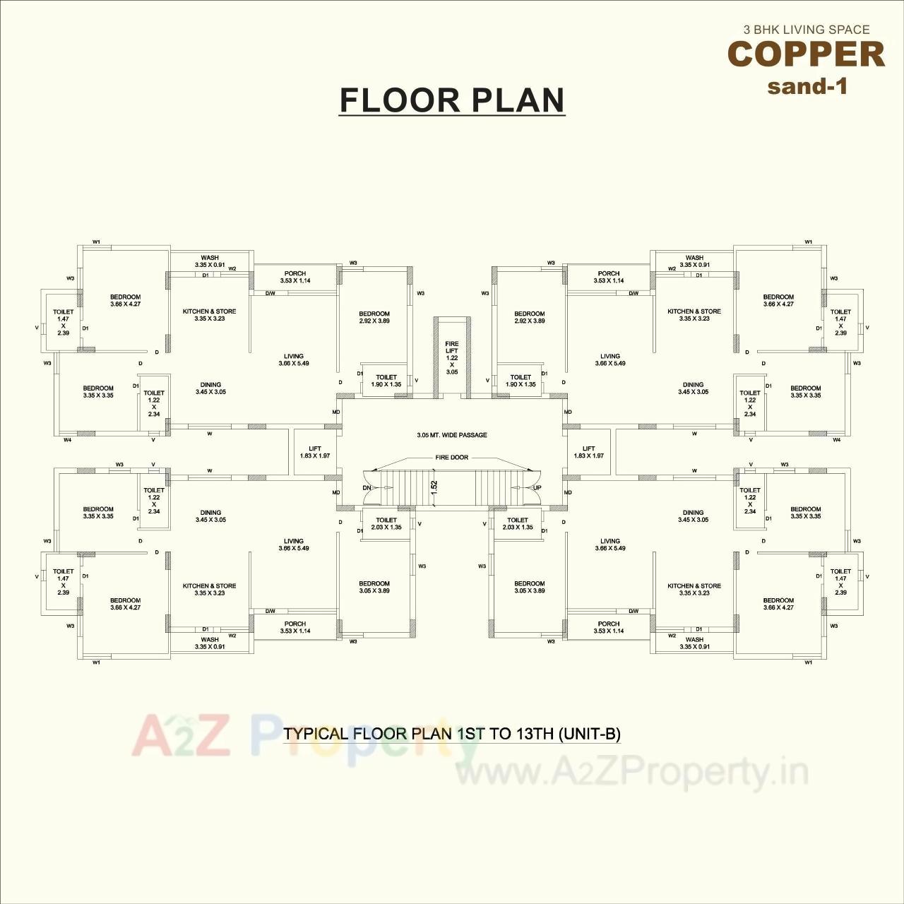 Layout of real estate project Copper Sand (unit B) located at Mavdi, Rajkot, Gujarat
