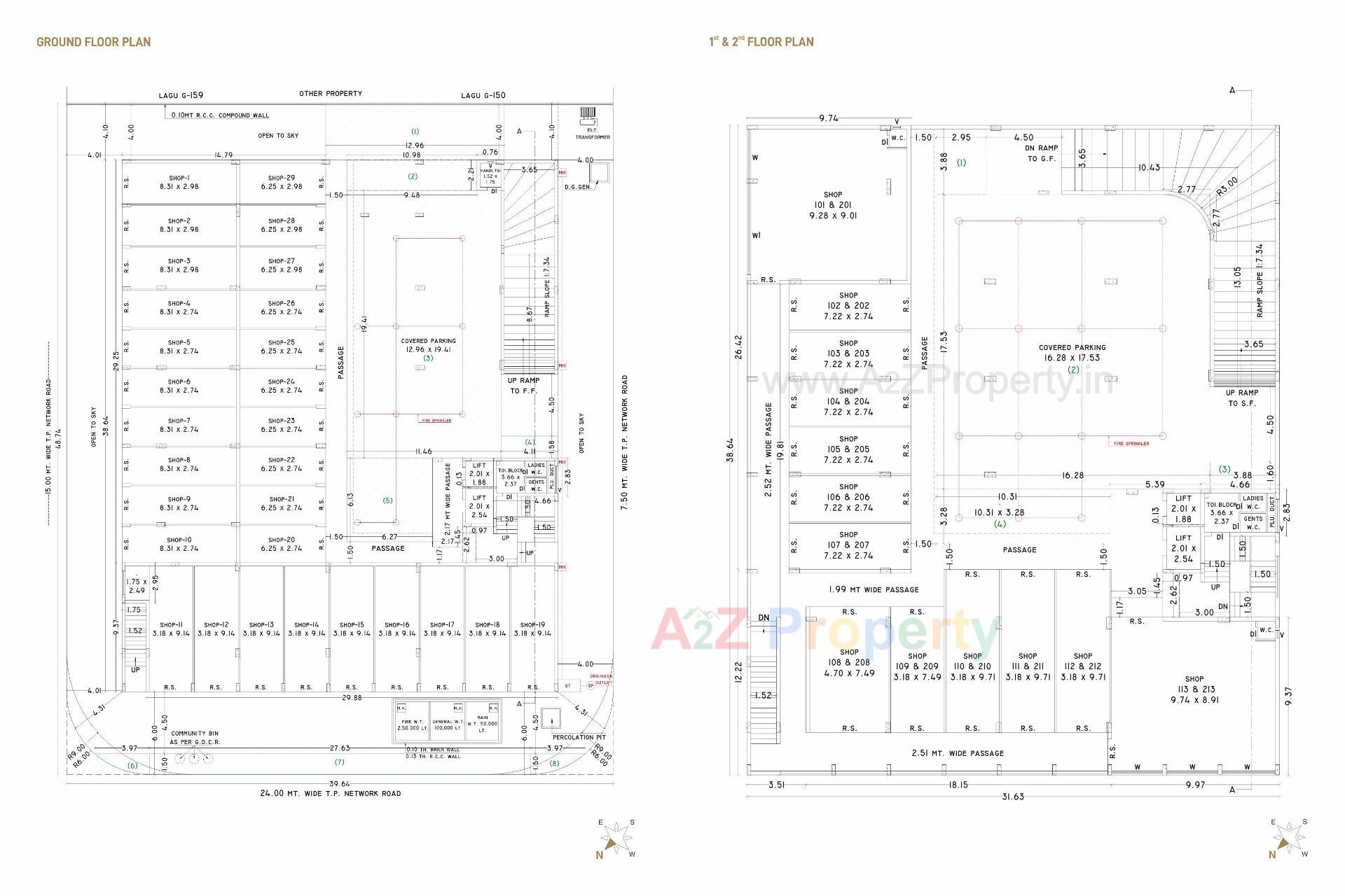 Layout of real estate project Corporate Lifestyle located at Ghanteshwar, Rajkot, Gujarat