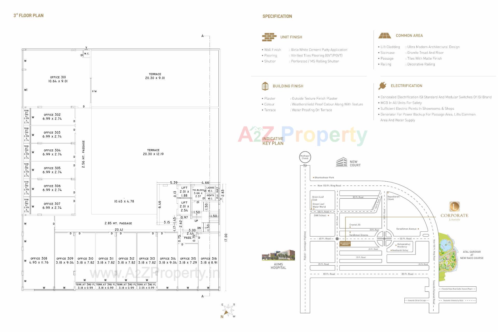  of real estate project Corporate Lifestyle located at Ghanteshwar, Rajkot, Gujarat