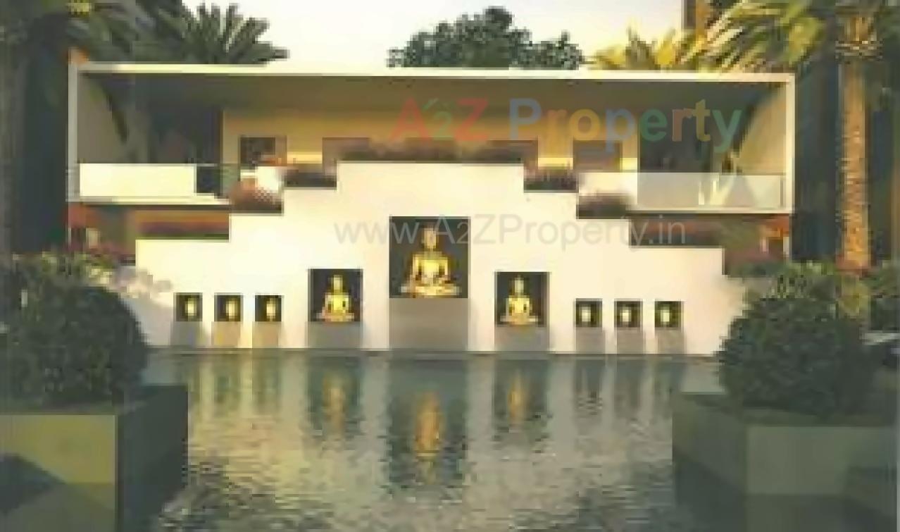 3D Elevation of real estate project Cozy Courtyard located at Mota-mava, Rajkot, Gujarat