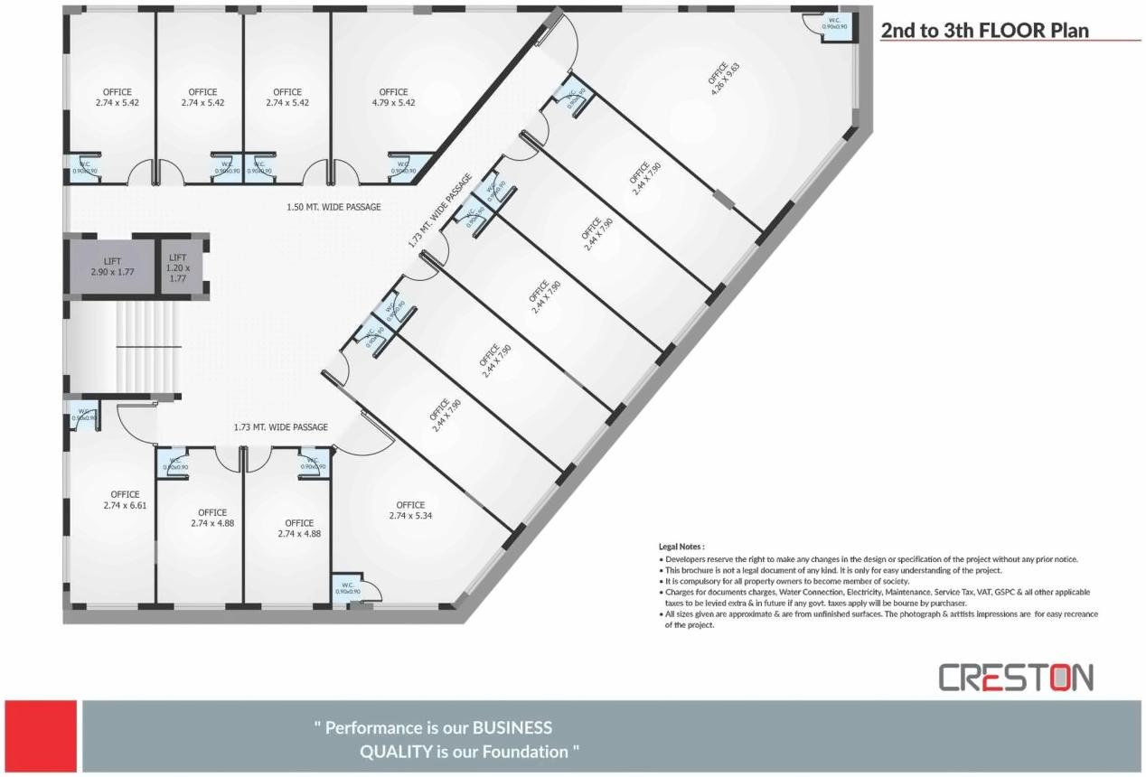  of real estate project Creston  Complex located at Mota-mava, Rajkot, Gujarat