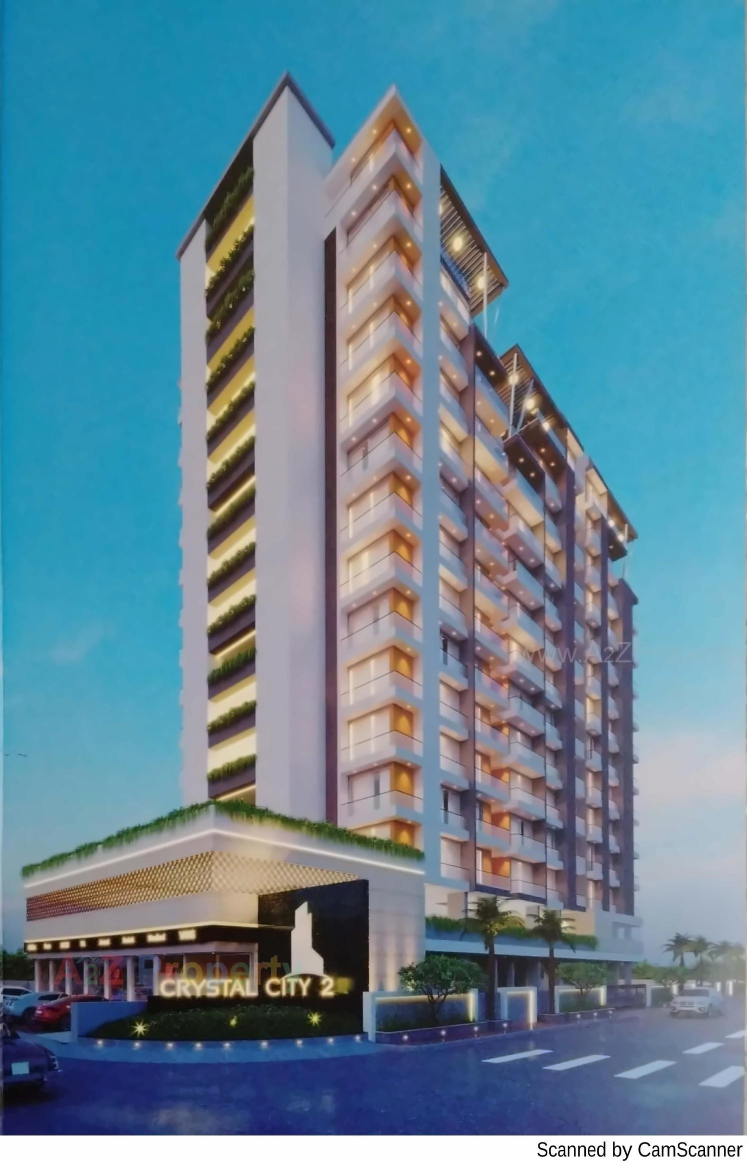 3D Elevation of real estate project Crystal City located at Rajkot, Rajkot, Gujarat