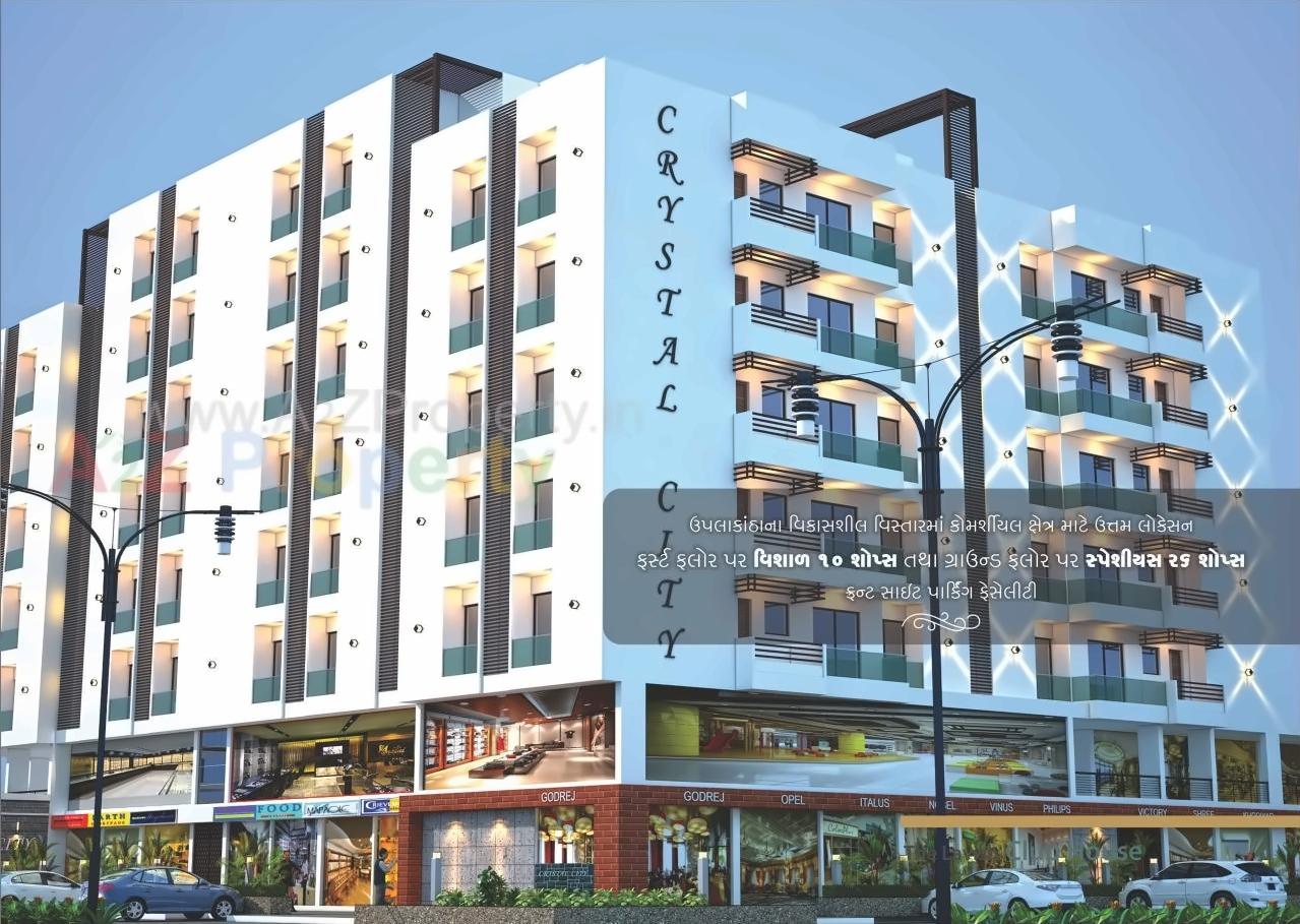 3D Elevation of real estate project Crystal City located at Rajkot, Rajkot, Gujarat