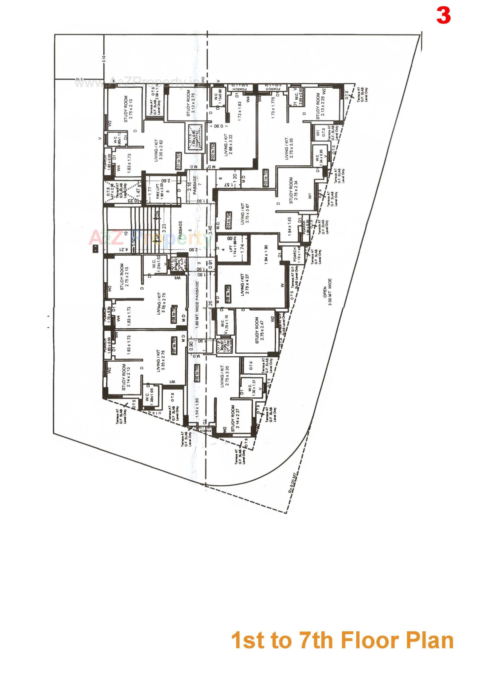 Layout of real estate project Crystal Heights located at Raiya, Rajkot, Gujarat