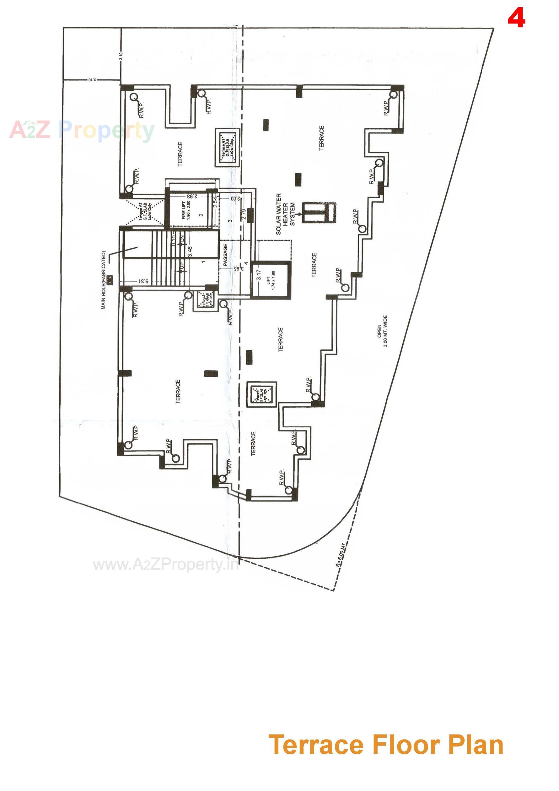 Layout of real estate project Crystal Heights located at Raiya, Rajkot, Gujarat
