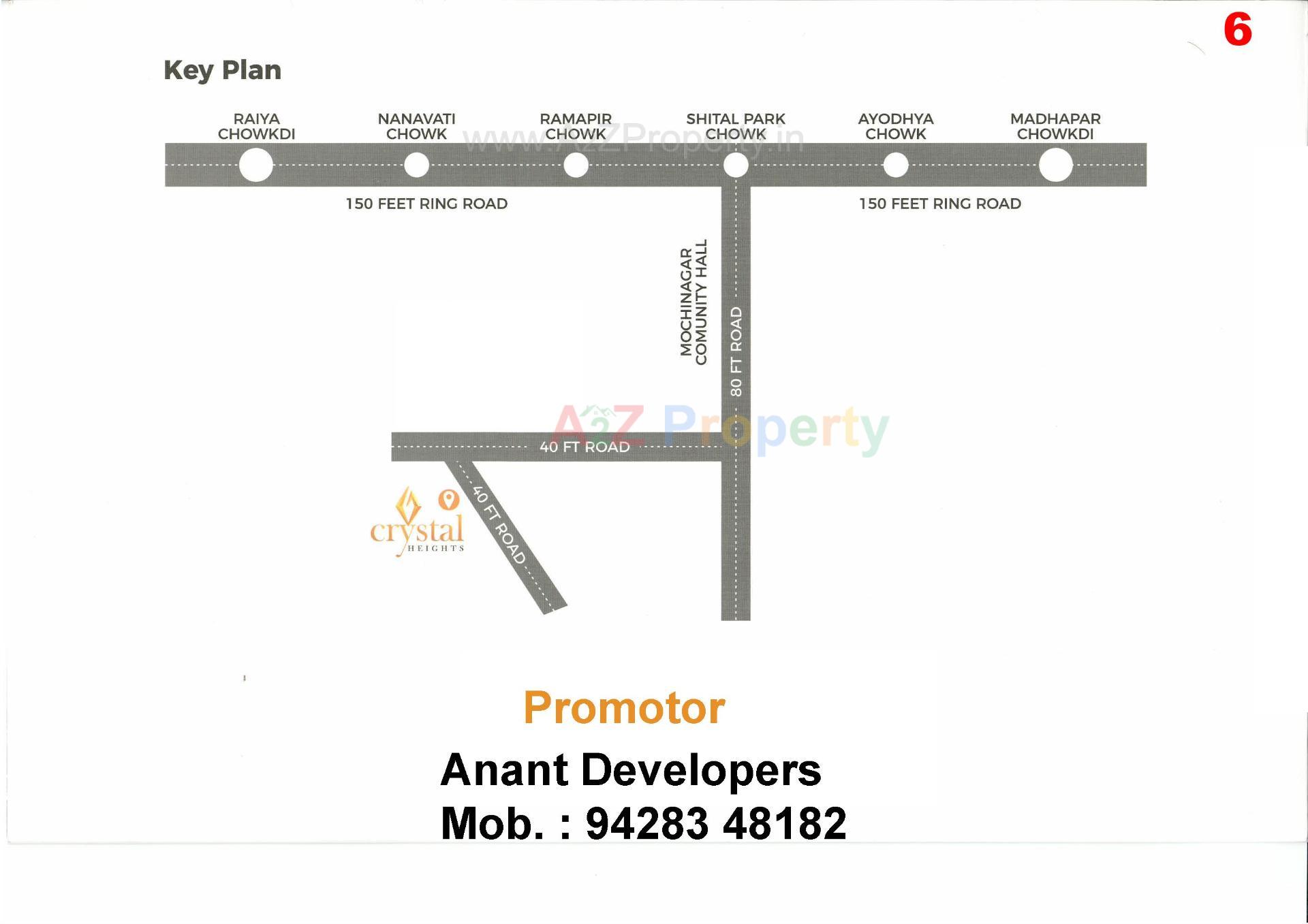  of real estate project Crystal Heights located at Raiya, Rajkot, Gujarat