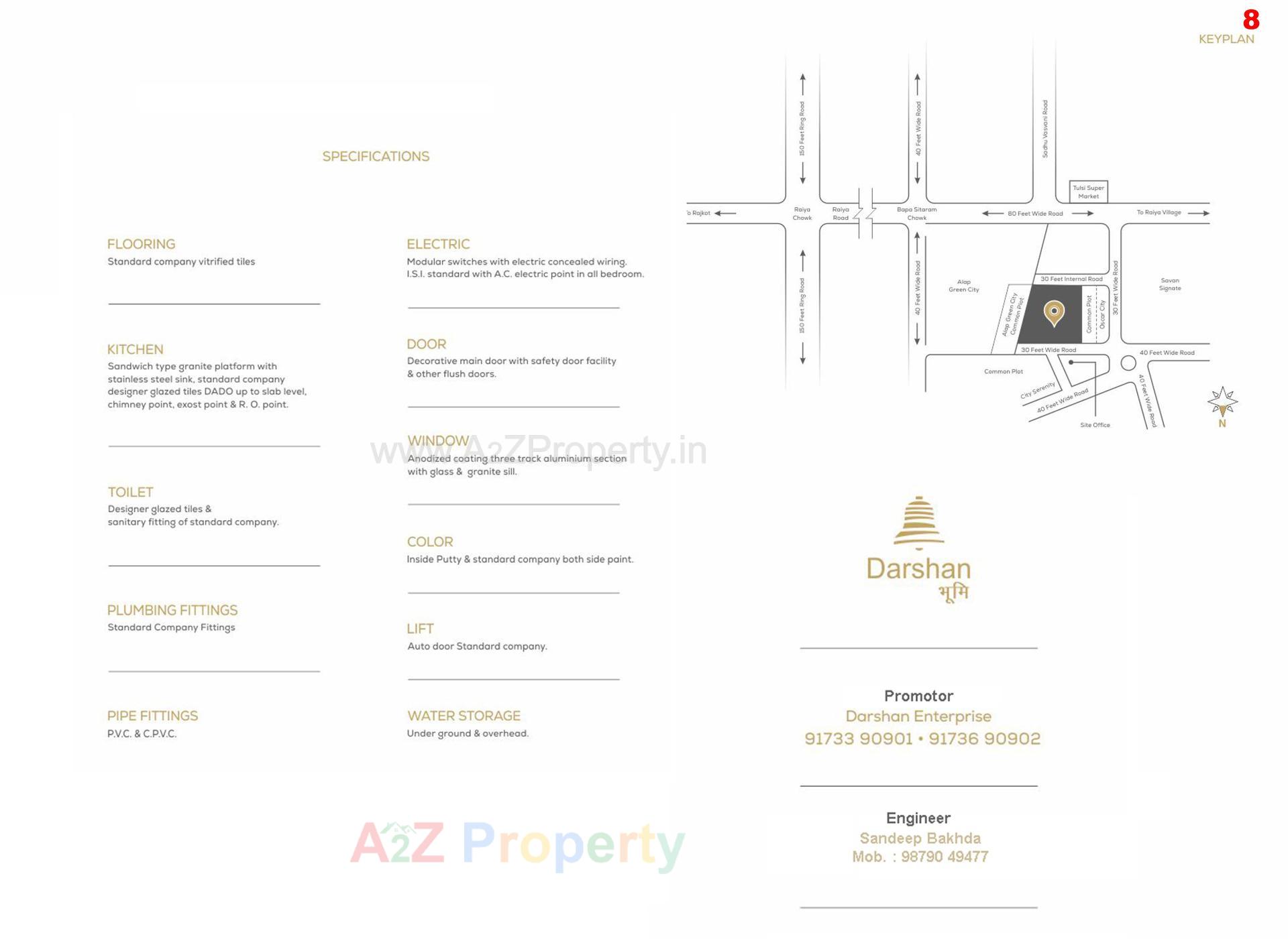  of real estate project Darshan Bhoomi located at Raiya, Rajkot, Gujarat