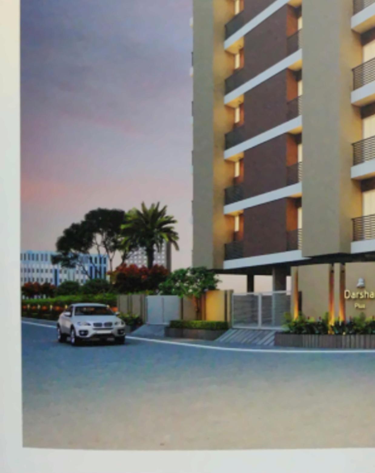 3D Elevation of real estate project Darshan Plus located at Raiya, Rajkot, Gujarat