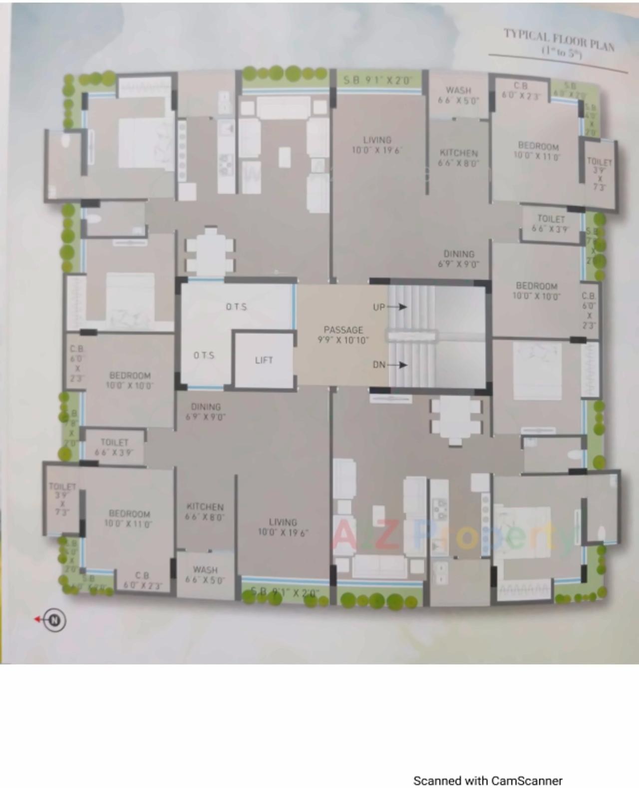 Layout of real estate project Darshan Plus located at Raiya, Rajkot, Gujarat
