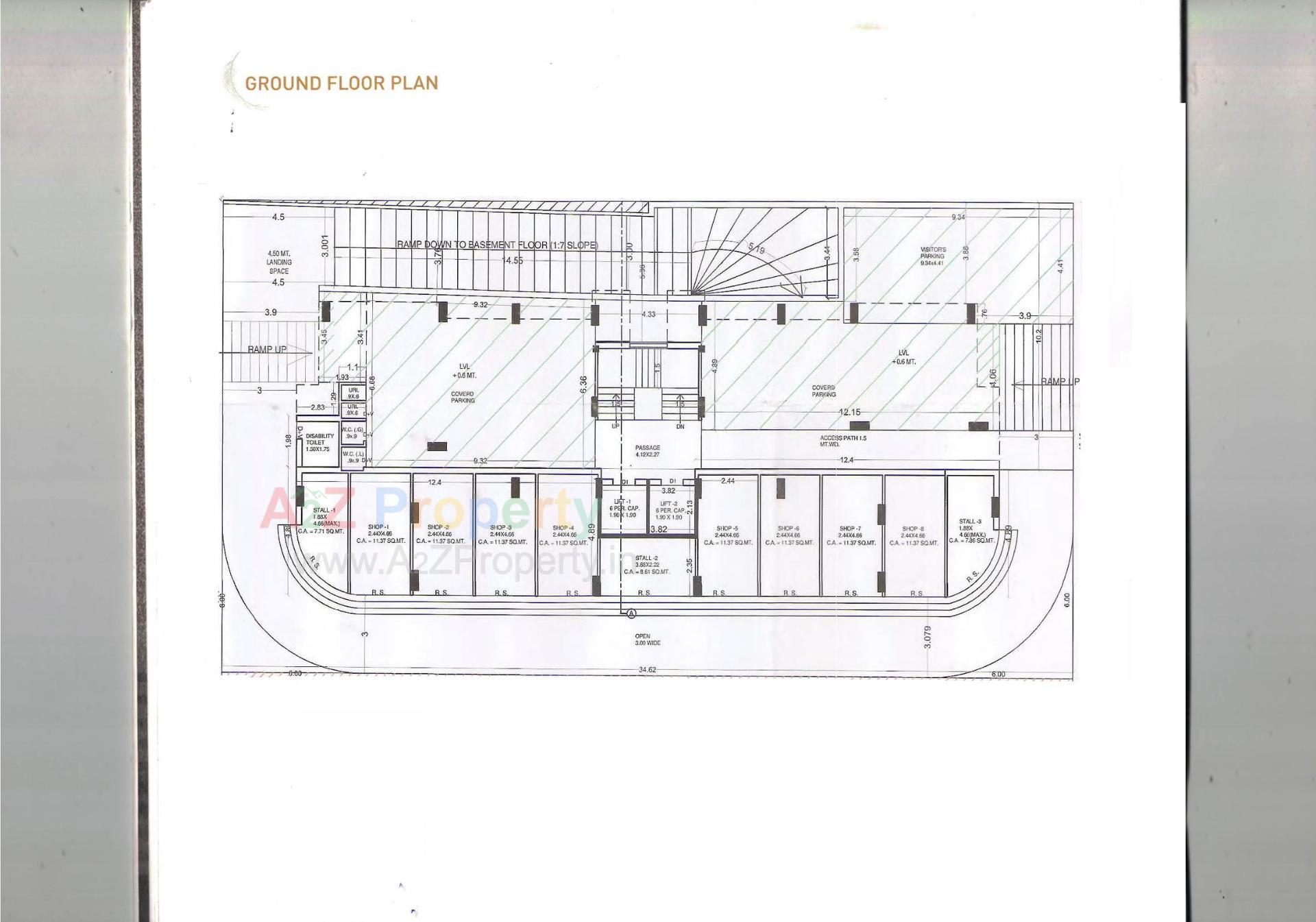 Layout of real estate project Darshan Setu located at Raiya, Rajkot, Gujarat